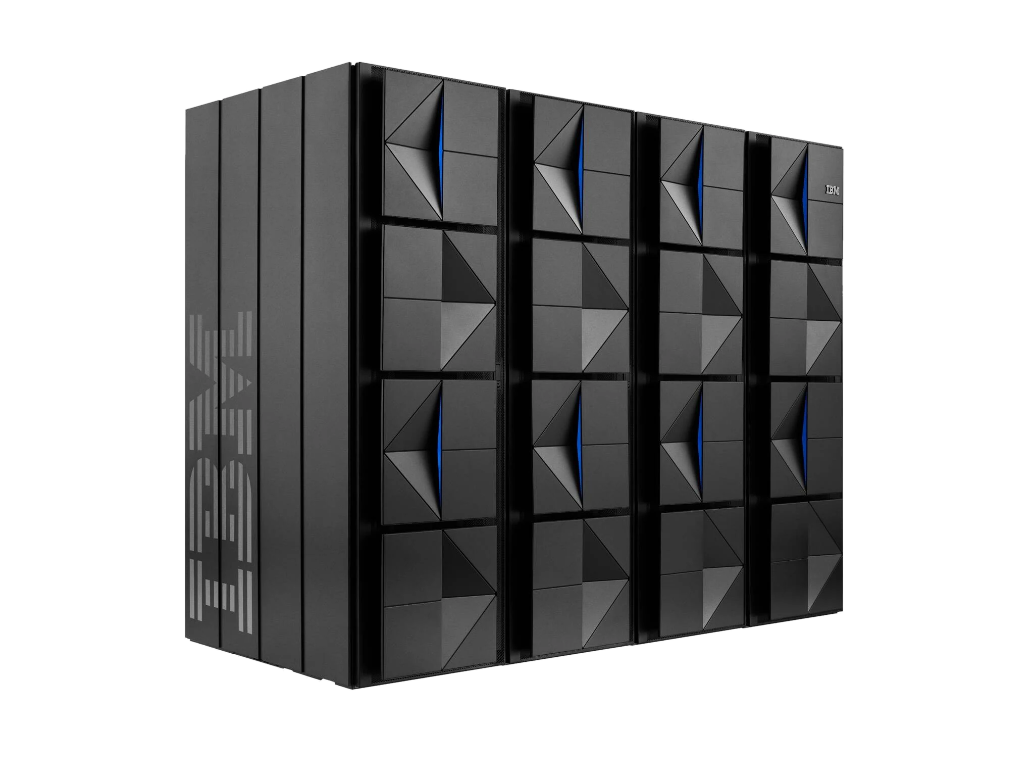 IBM z16 — quatre armoires mainframe en rangée